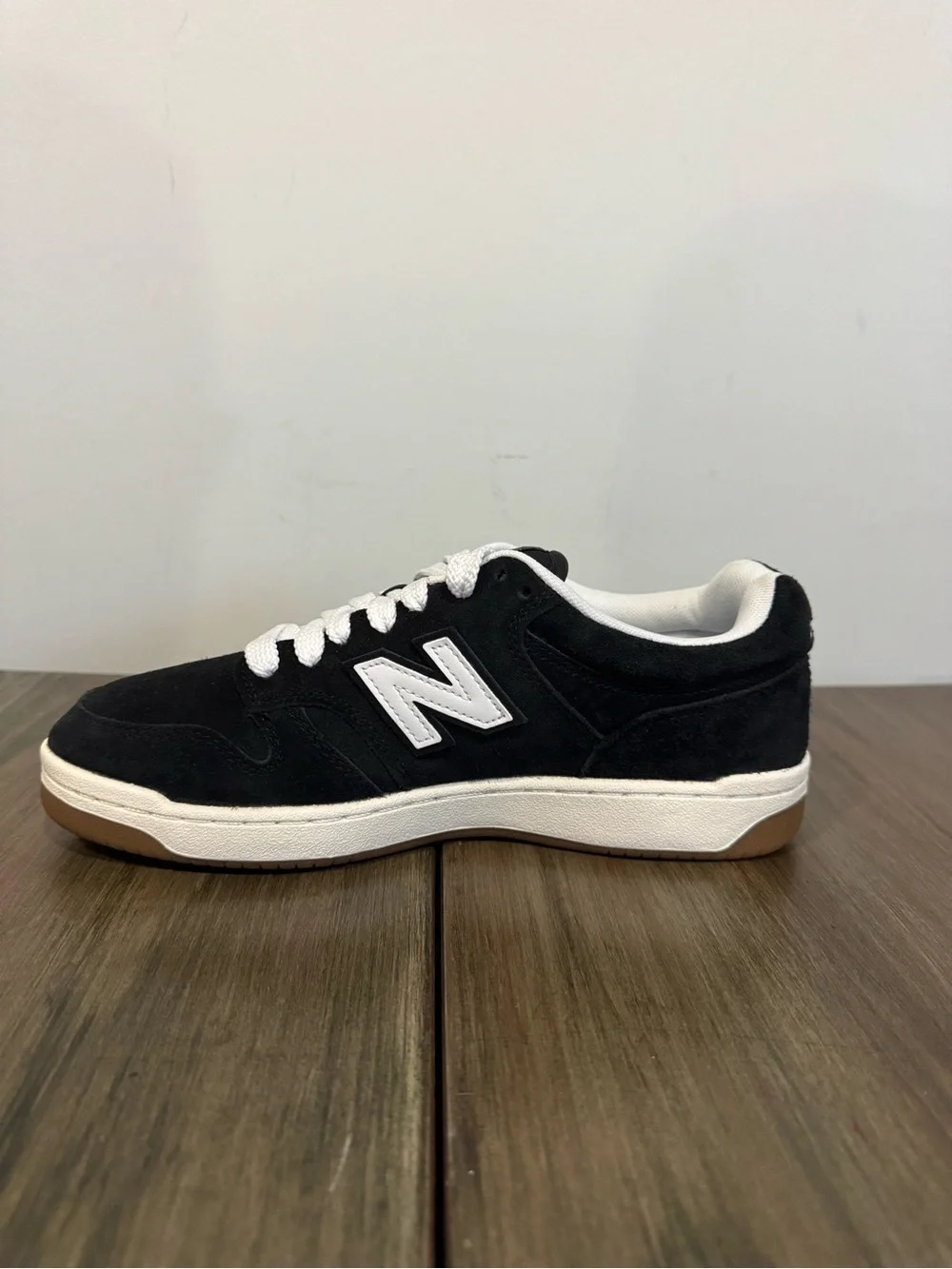 New Balance 480 Court Black and White Mens Shoes